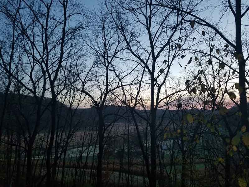Sunrise at  Winnebago Valley Hideaway